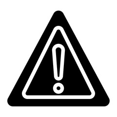 warning glyph icon