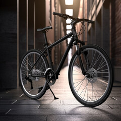 Naklejka na ściany i meble bike 3d vector illustration render
