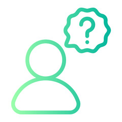 difficulties gradient icon