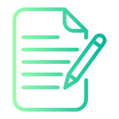 Fototapeta premium report gradient icon