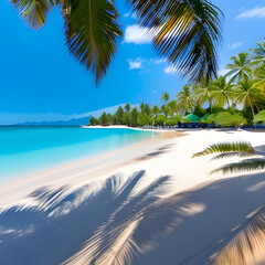 Tranquil tropical beach