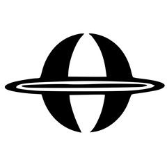 black and white of icon shape