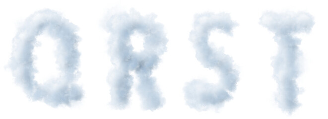 Cloud letter Q R S T