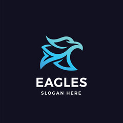 Eagle Logo Vector Icon Illustration