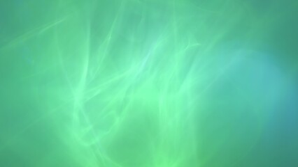 Green abstract three-dimensional graphic smoke wave pattern shape banner background. 3D illustration design backdrop concept template for copy space and showcase in science and health care technology.