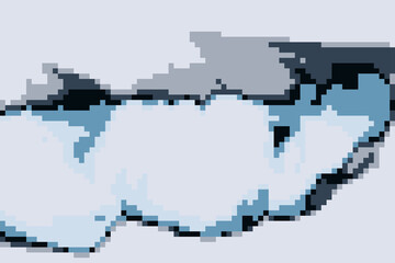 Pixelated 8-Bit Square Abstract Background: High-Resolution JPG Image for Digital and Print Projects