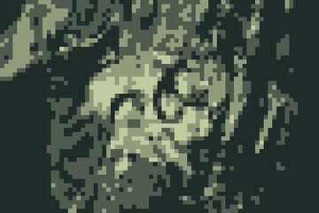 Pixelated 8-Bit Square Abstract Background: High-Resolution JPG Image for Digital and Print Projects