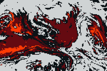 Pixelated 8-Bit Square Abstract Background: High-Resolution JPG Image for Digital and Print Projects