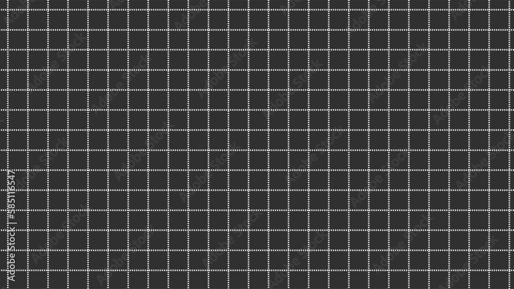 Wall mural Black background in white grid