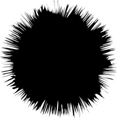 Brush stroke abstract shape, vector