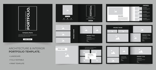 Landscape portfolio or architecture portfolio