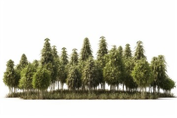 Fototapeta premium pine tree on a white background