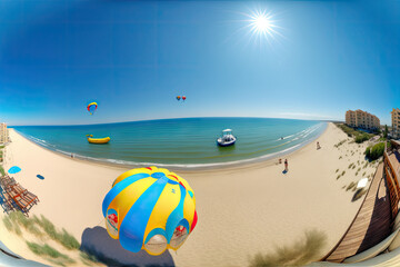 Obraz premium Beautiful resort with sunny beach