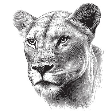 How To Draw A Realistic Female Lion