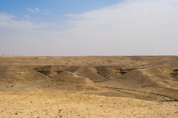 Fototapeta na wymiar Mountains and trails of Wadi Degla national park Egypt