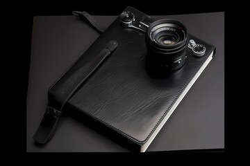 A black and silver handgun - Generative AI