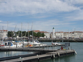 Fototapeta na wymiar Port city La Rochelle in France
