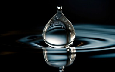 Drop of water. Generative AI technology.