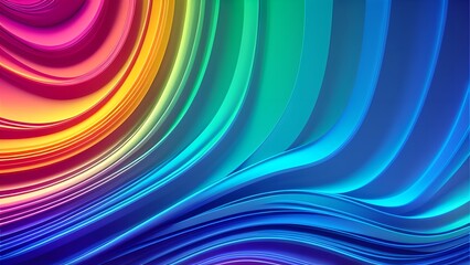 Naklejka premium Abstract wavy background, generative AI