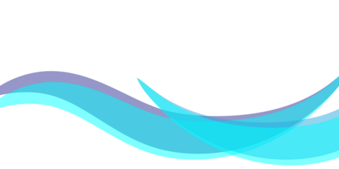 abstract blue wave background transparent