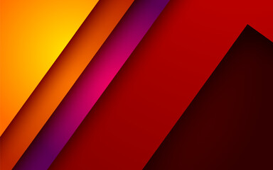 abstract orange purple red gradient papercut overlap layers background. eps10 vector