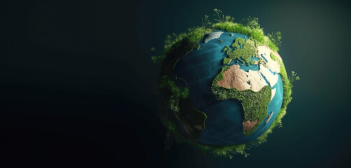 Obraz na płótnie Canvas Earth day banner , Generative Ai