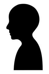 ストレートネック（スマホ首）のシルエット