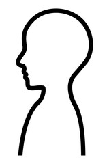 横向きの上半身