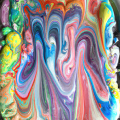 Abstract flowing and liquid colors, artistic background.