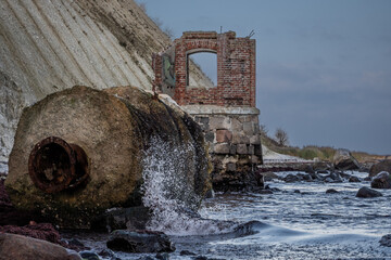 Ruine vom alten Pegelturm am Kap Arkona