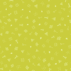 Happy birthday freehand drawings saeamless pattern background.