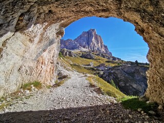 Berge, Dolomiti, Dolomiten, Landschaft, mountains, summer, sommer, Italy, Italien, Landscapes, blau, himmel, sky, Tofana di rozes, wandern, hiking, Urlaub, 
