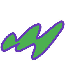 Abstract Element, Hand Drawn Dooddle Shape