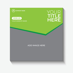 social media post template, modern Instagram post design