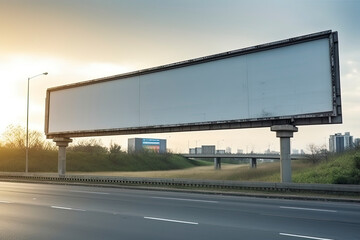 Obraz premium billboard blank for outdoor advertising poster