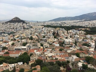 Fototapeta na wymiar Athènes en Grèce (et ses îles Milos/Santorin)