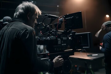 A man using a camera - Generative AI