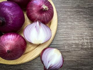 organic red onion vegetable, healthy ingredients