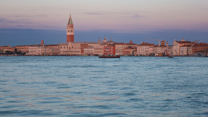 Fototapeta premium Venice - panorama of the old town, at sunrise, morning