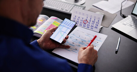 Task Calendar And Agenda Schedule