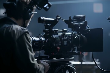 A man using a camera - Generative AI