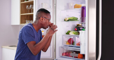 Rotten Food Bad Smell Or Stink In Refrigerator