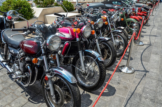Kawasaki Z900 1974 Suzuki GT 750 1972 and other motorcycles at Classic Collection of Monte-Carlo