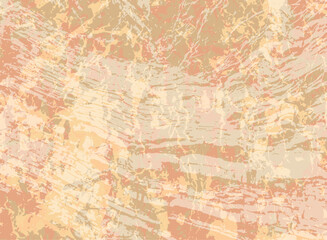 Grunge old paint vector background design. Hand painting imitation.