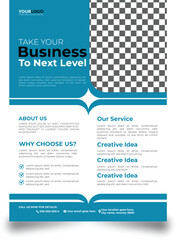 Corporate business flyer template design set with blue, orange, red and yellow color. marketing, business proposal, promotion, advertise, publication, cover page. new digital marketing flyer set 