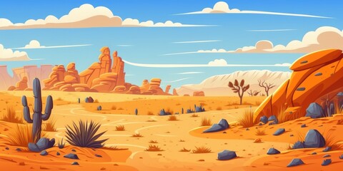 valley in the desert landscape