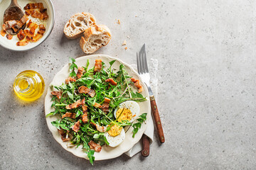 Dandelion salad bacon