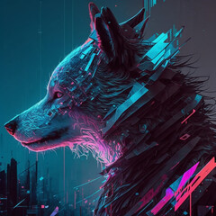 wolf avatar in cyberpunk