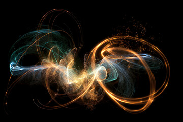 quantum entanglement experiment - serie 1 09 - obrazy, fototapety, plakaty