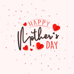 Happy mothers day lettering background
